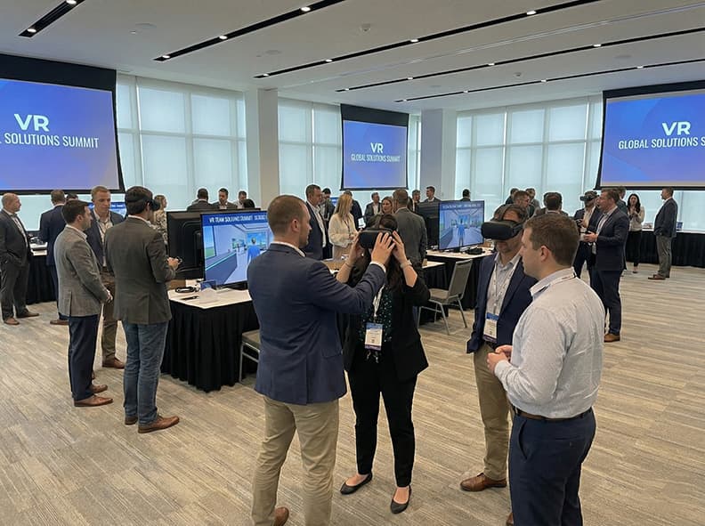 Corporate team VR event