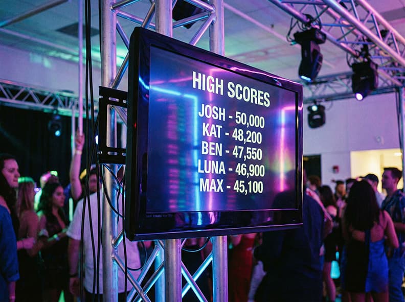 Kids laughing at a Bar Mitzvah using VR