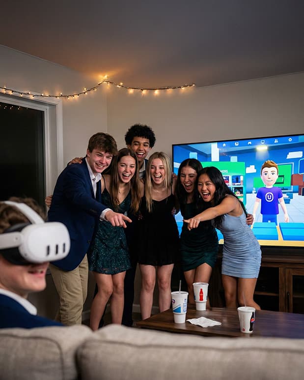 Teens bored at a party vs having fun