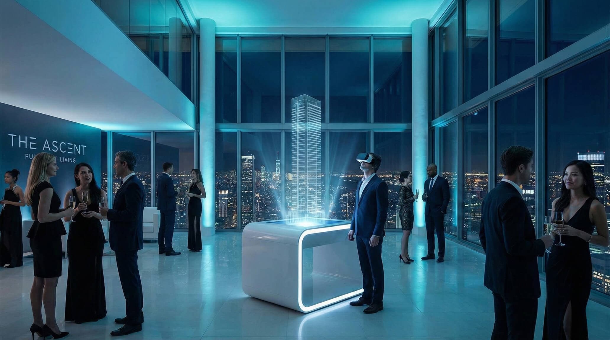 High tech real estate launch party