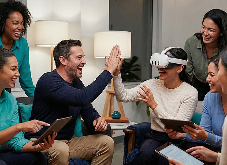 Collaborative Social VR Team Building